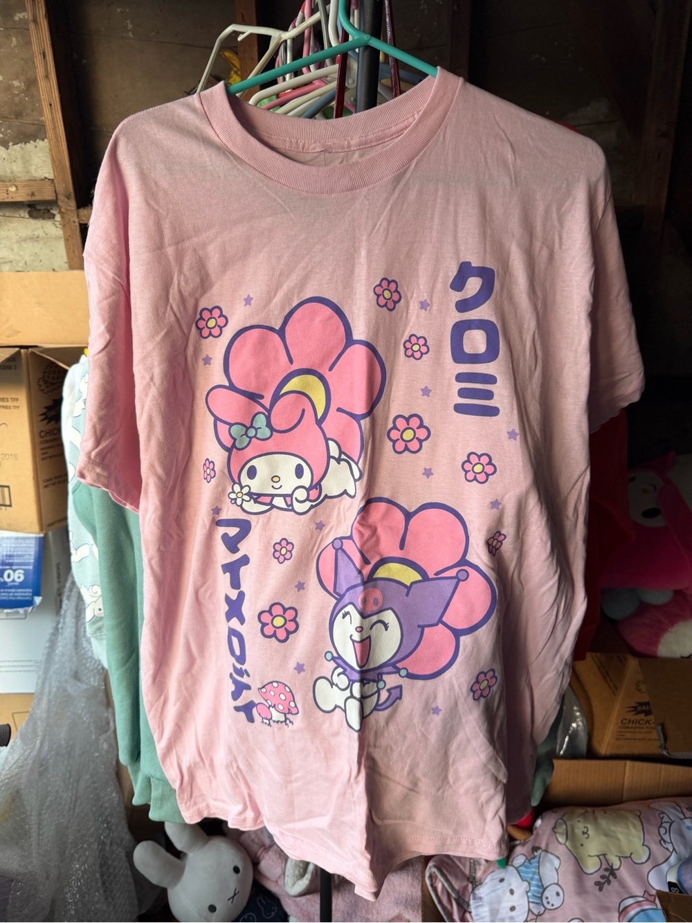 My Melody & Kuromi Pink Graphic Tee